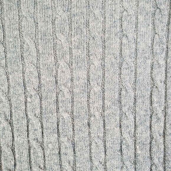 Polo Ralph Lauren Sweater Angora Cashmere Womens SS Large Cashmere Cable Knit - Picture 4 of 7